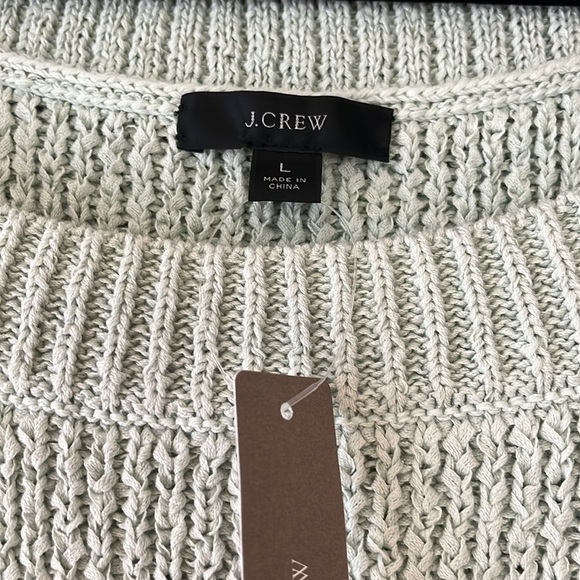 J Crew NWT Knit Sweater Tank in Cool Moss Green Size L - Picture 3 of 9